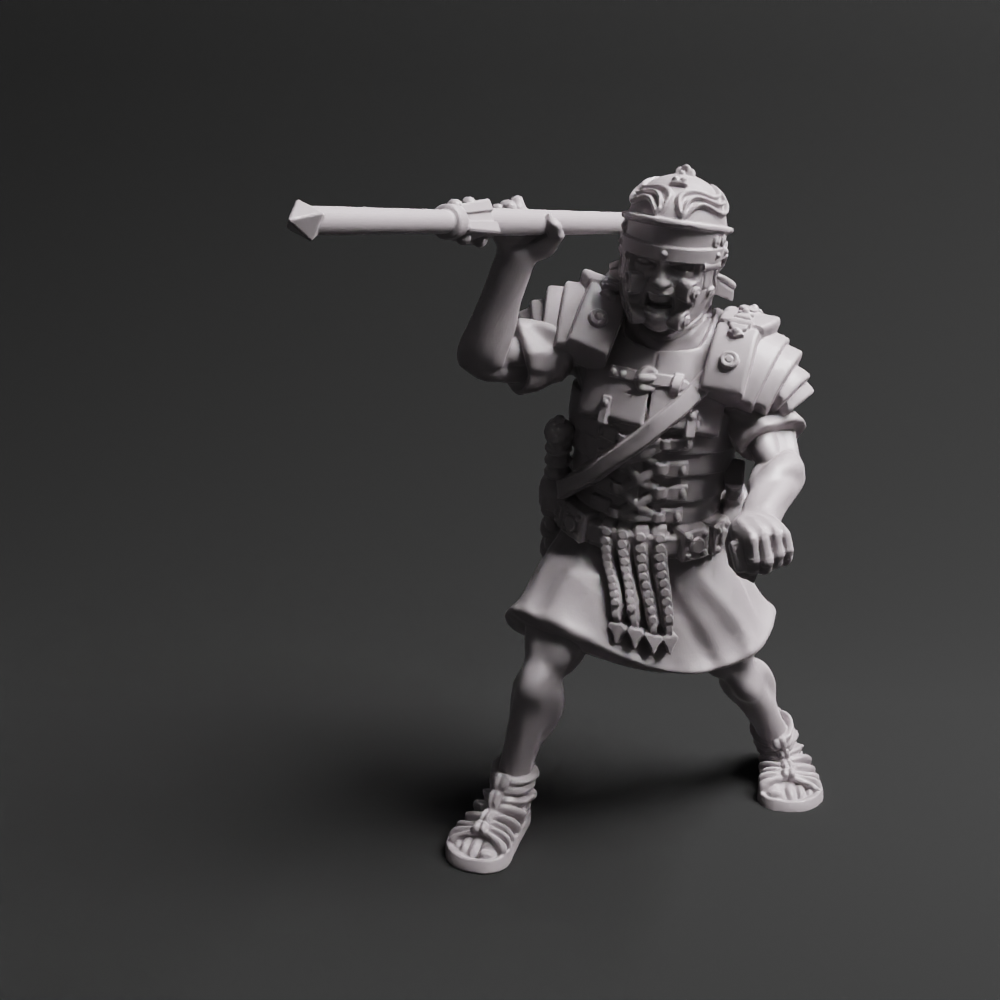 Roman Legionary Pilum Fighting 01