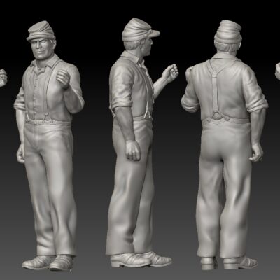 Civil war soldier holding horse reigns