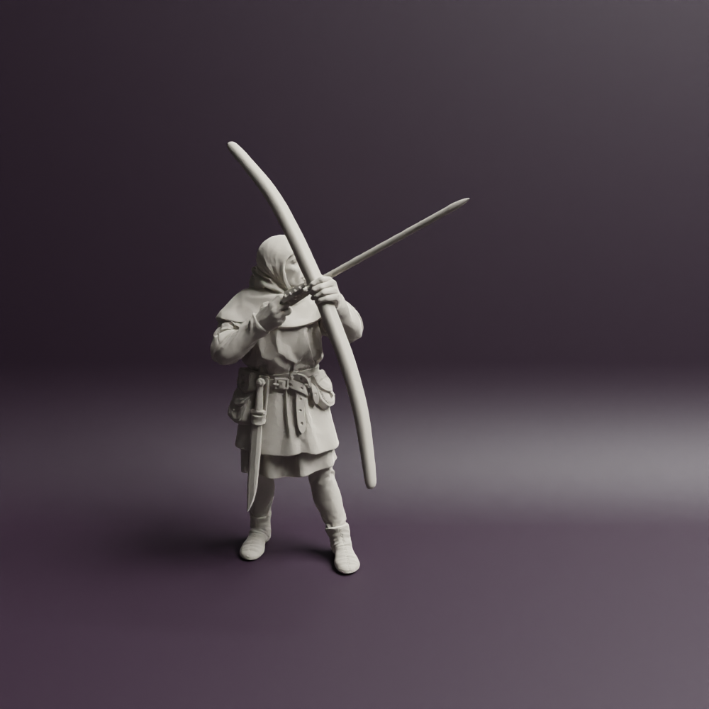 14th century Longbowman Back 4
