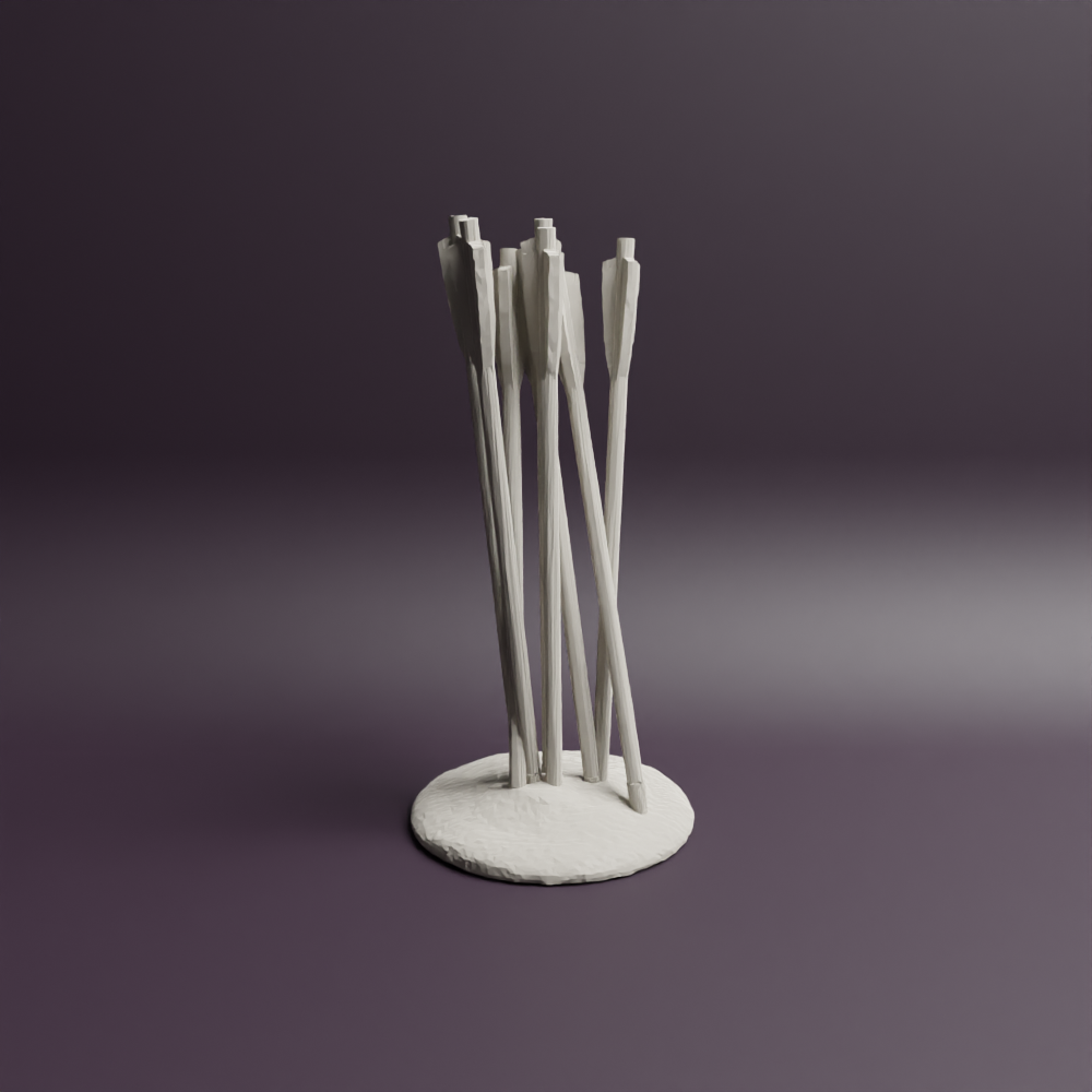 2x 14th century Longbowman Arrows on Ground 2