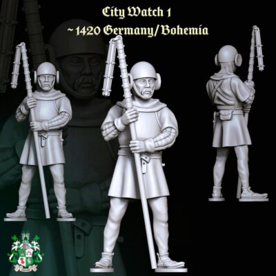 German Bohemian City Watchman Flail 1420