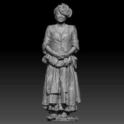 Landsknecht frau waiting patiently