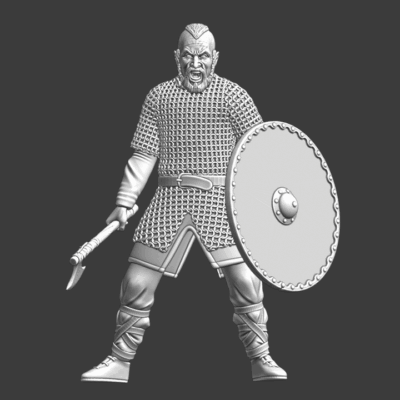 Viking Berserker Axe Warrior