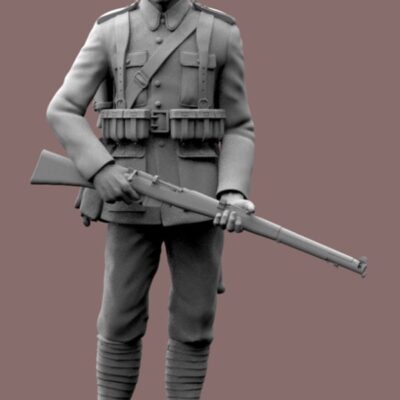Polish WW2 soldier standing