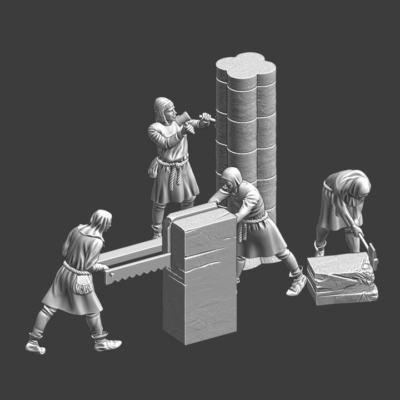 Medieval Mason Workers