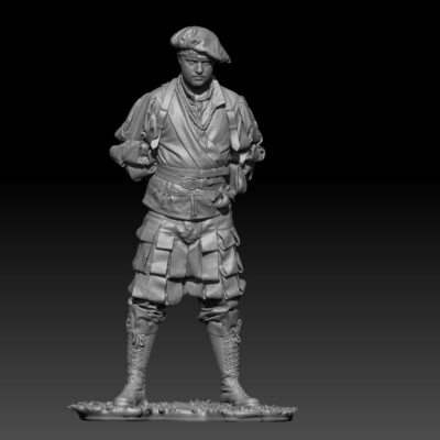 Landsknecht standing at the ready