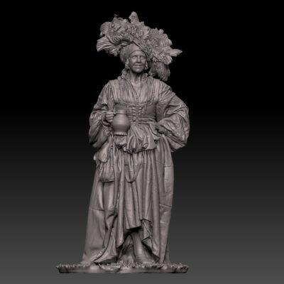 Renaissance woman with jug in hand