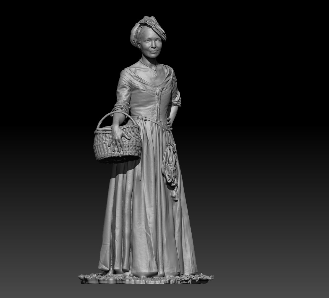 Landsknecht frau with basket