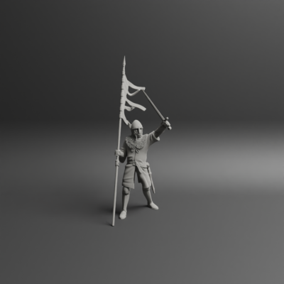 Medieval banner celebrating
