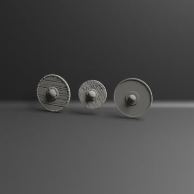 Medieval civilian guard shields