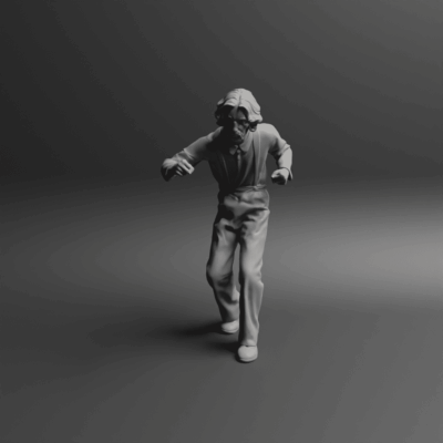 Cowboy in fistfight, no hat