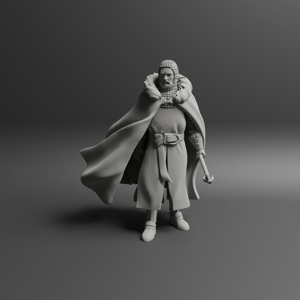 medieval crusader commander