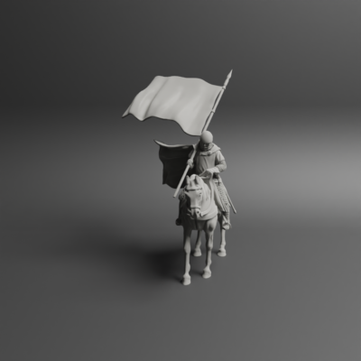 medieval crusader mounted