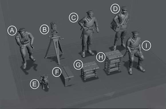 WW1 Russian Army Photo Kit