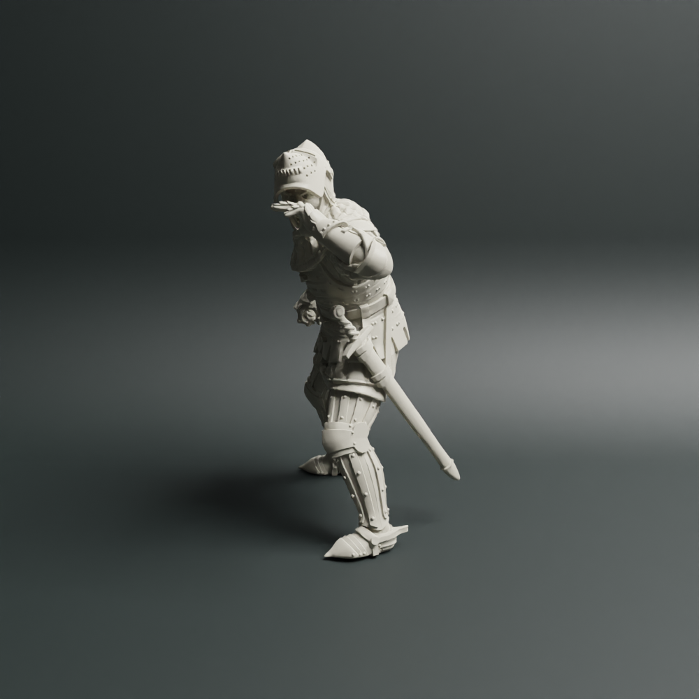 14th 15th century Men at Arms 4 yelling
