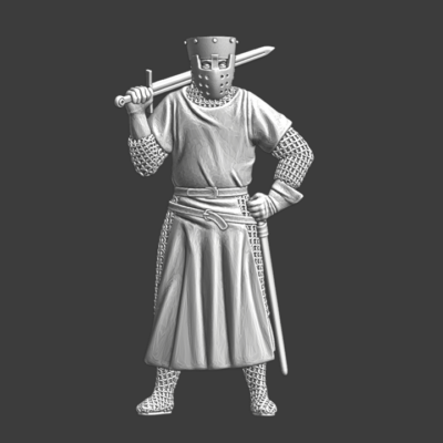 Medieval Danish Vassal Knight - Battle of the Ice, 1242