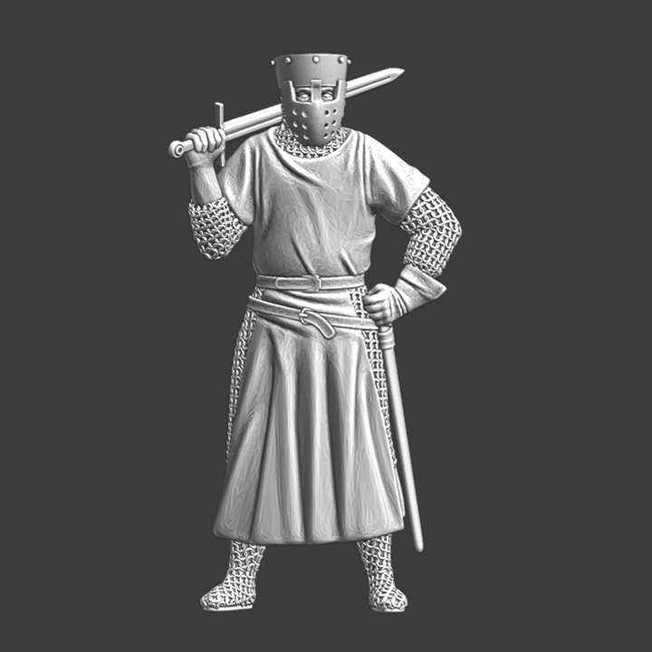 Medieval Danish Vassal Knight - Battle of the Ice, 1242