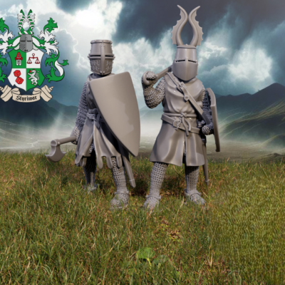 Two Knights with Great Helmets