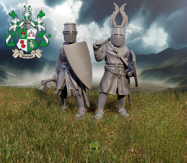 Two Knights with Great Helmets