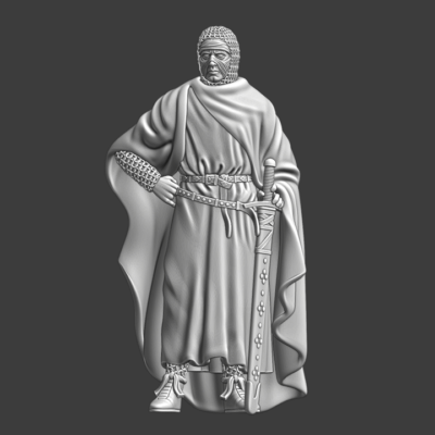 Medieval St. Lazarus Knight resting