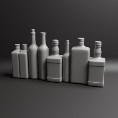 Western saloon Bottles