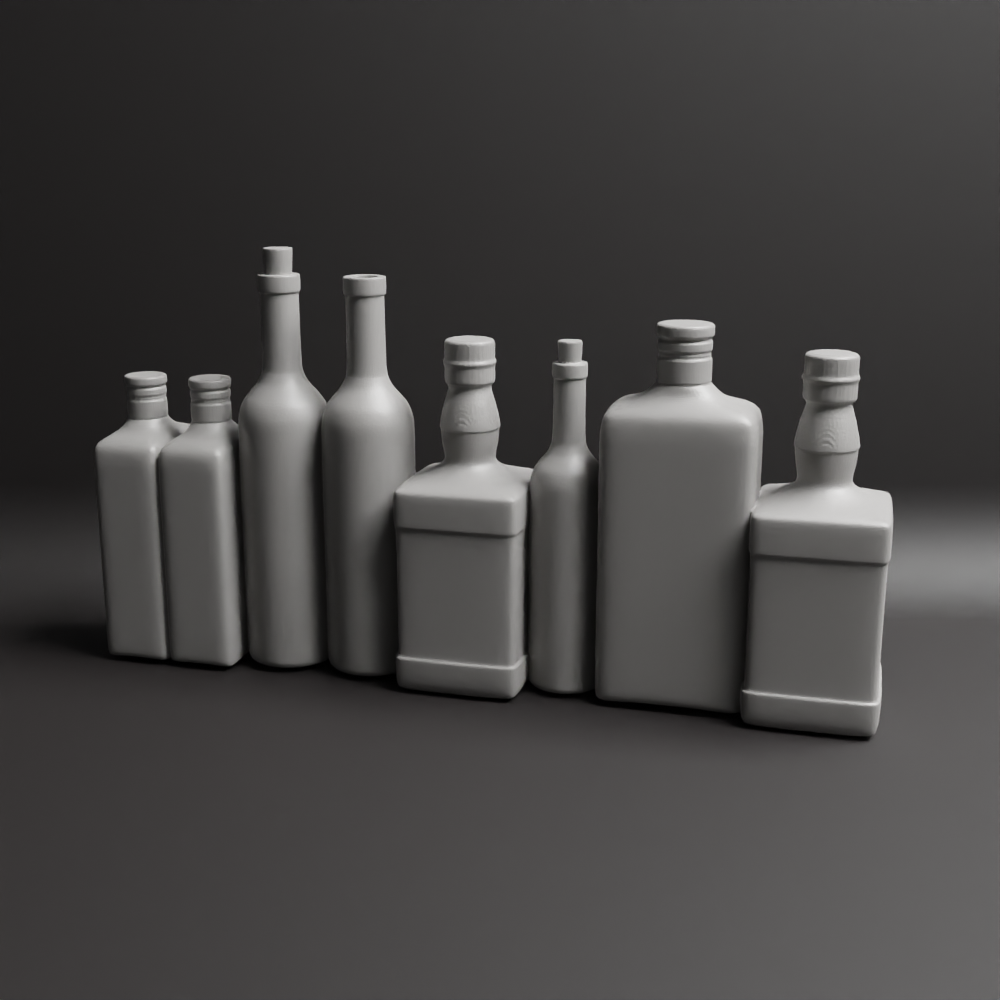 Western saloon Bottles