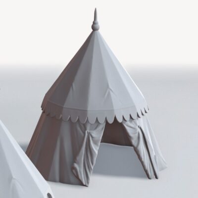 Medieval round Tent 12 spokes style open