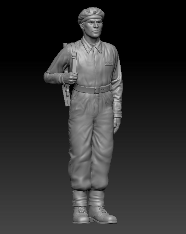 Swedish Centurion Tank Soldier 1950s V1 alternate 3