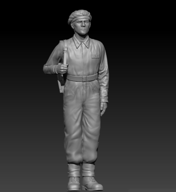 Swedish Centurion Tank Soldier 1950s V1 alternate 4