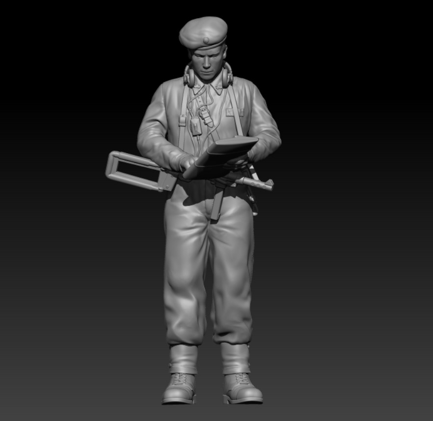 Swedish Centurion Tank Soldier 1950s V6 Officer