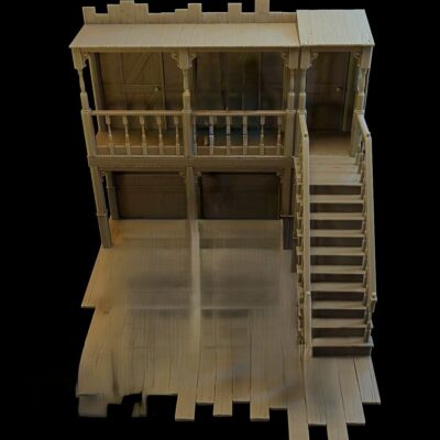 Old West Saloon SET only floor walls etc