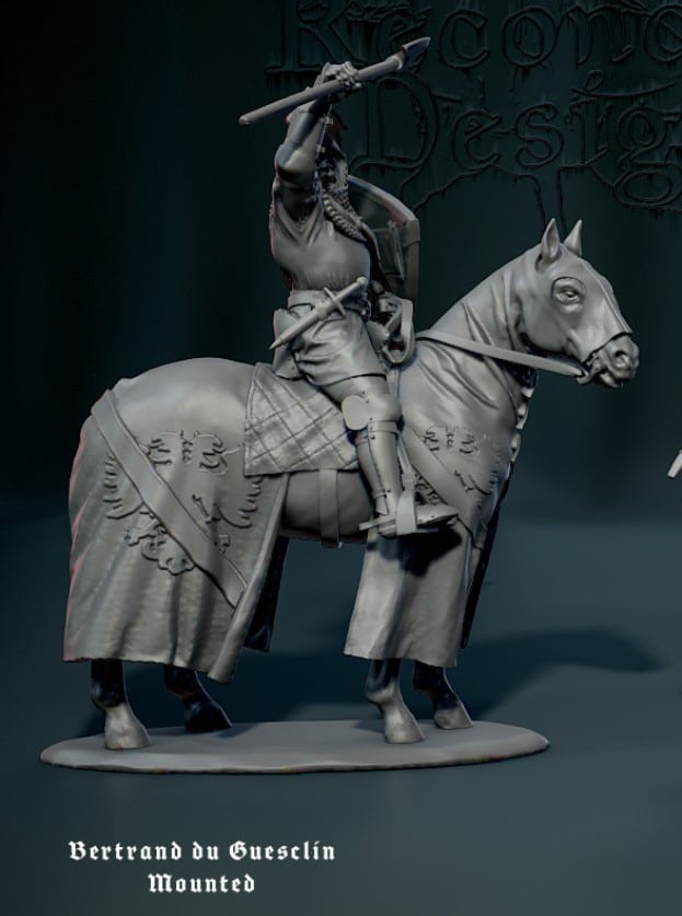 Bertrand du Guesclin mounted