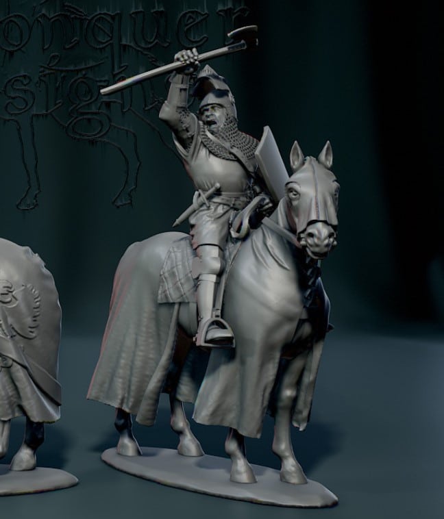 Bertrand du Guesclin mounted, plain