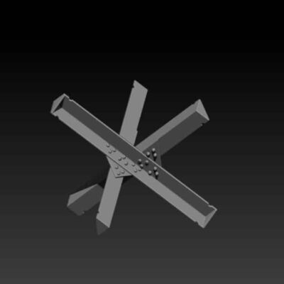 Czech hedgehog, thinner anti tank