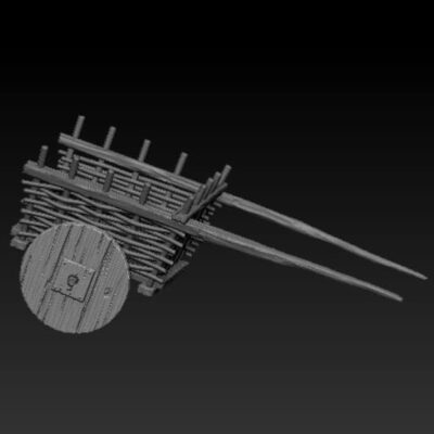Medieval farmer Cart wicker