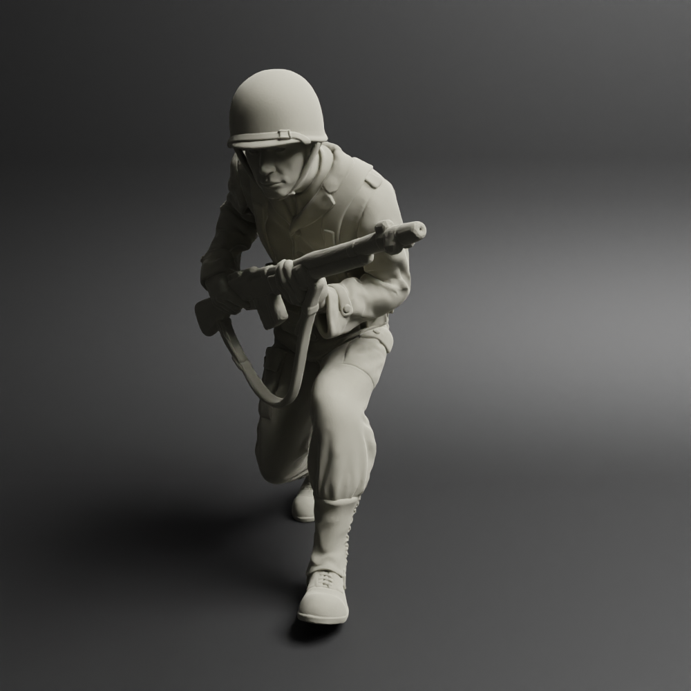 American soldier ww2 Walk A14