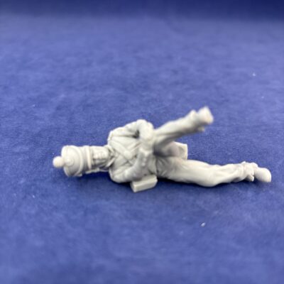 Alamo Mexican soldier falling off ladder injured leg