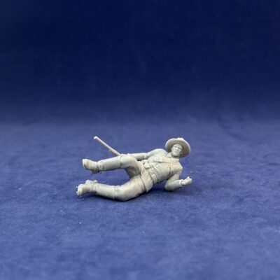 Dismounted 7th Cavalry falling shot