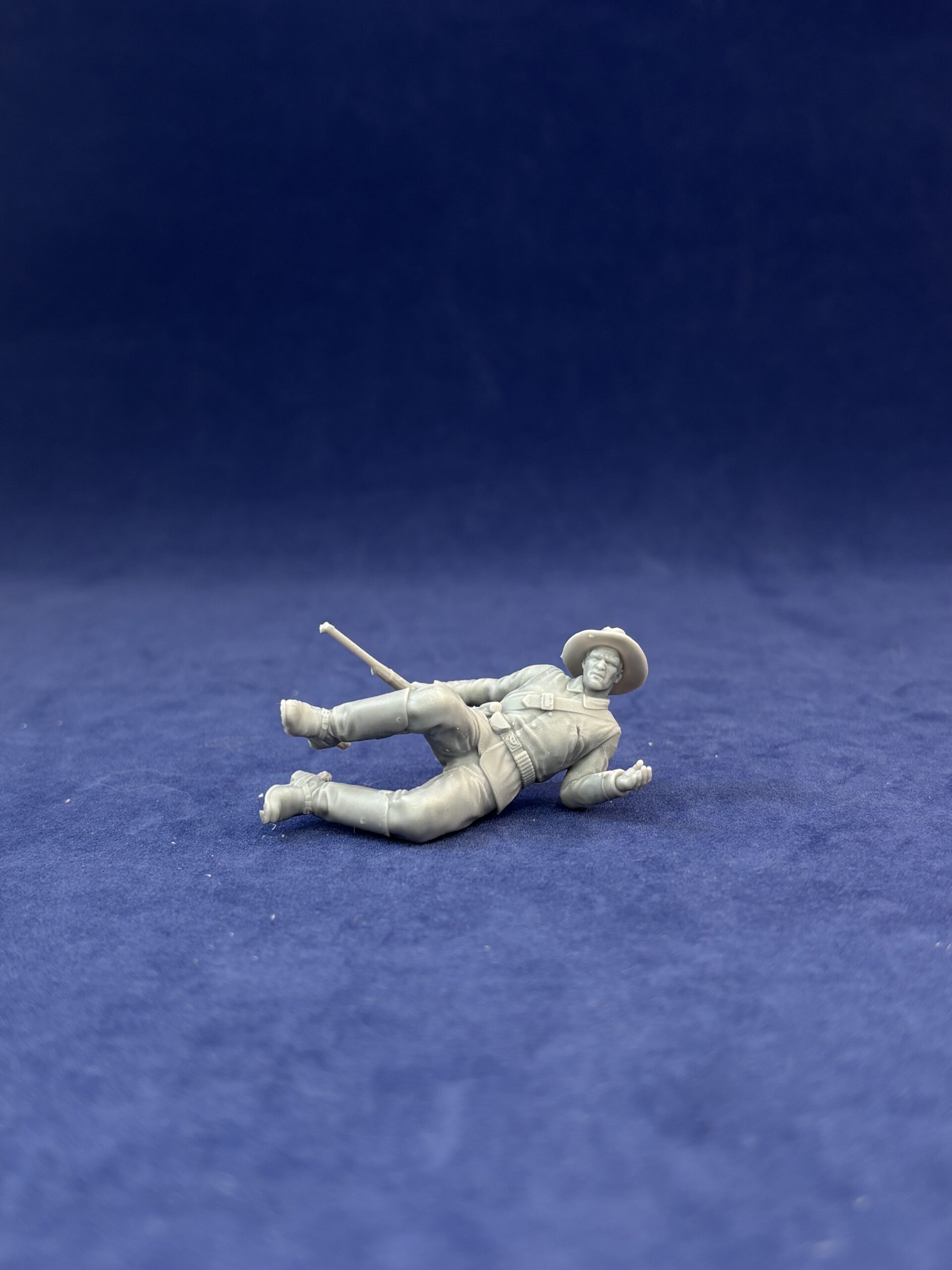 Dismounted 7th Cavalry falling shot