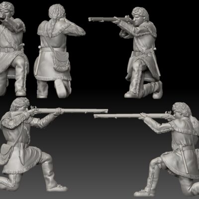 Alamo Trapper kneeling shooting