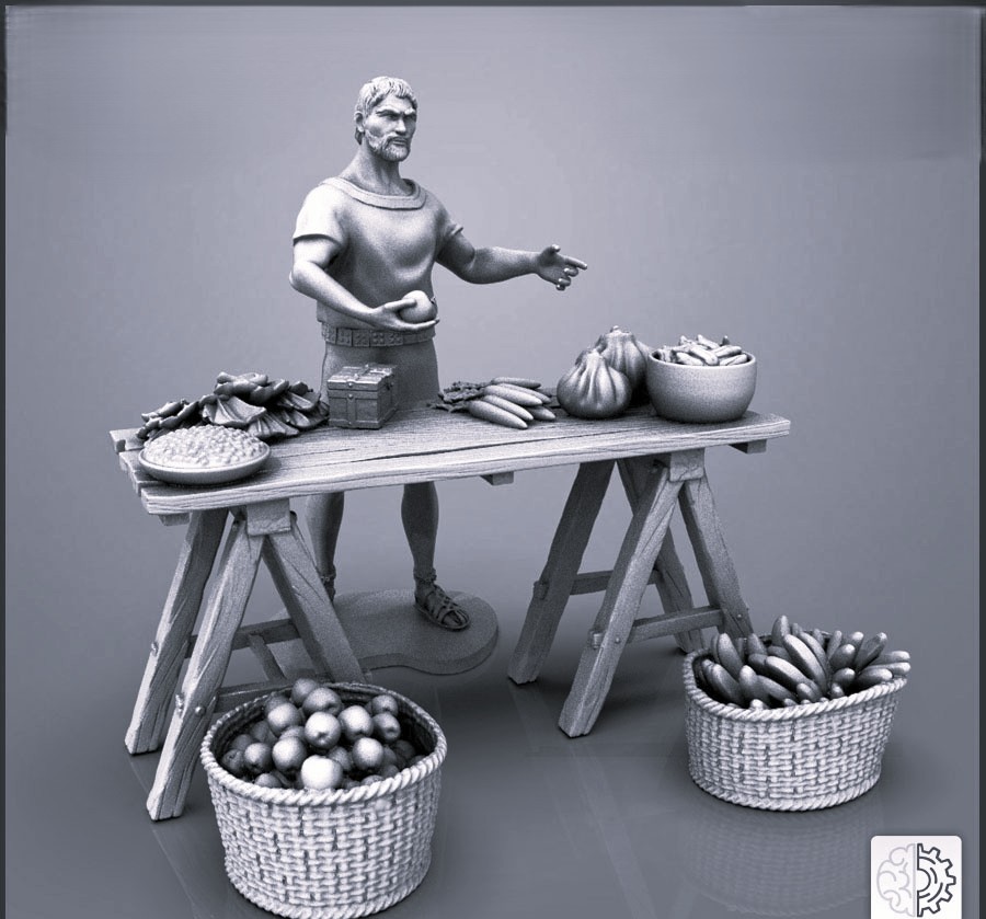 Roman merchant groceries