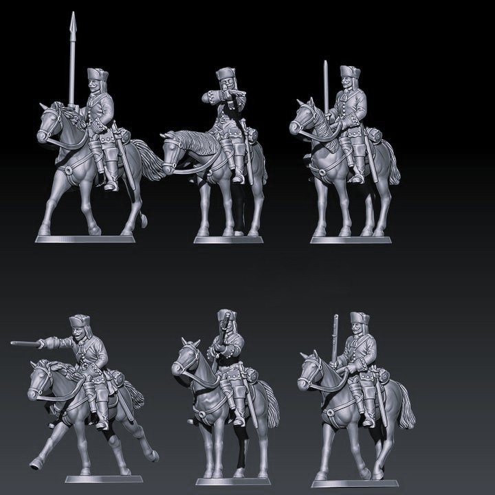 Russian dragoons for GNW 1700-1721 with karpus hat set 1