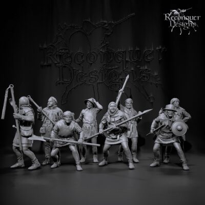 14th Century Rebel civilians set