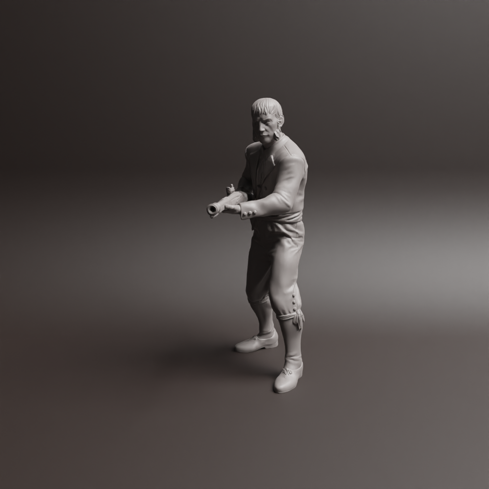 Civilian defending himself v2, 1800s