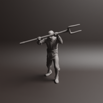 Civilian defending himself, 1800s