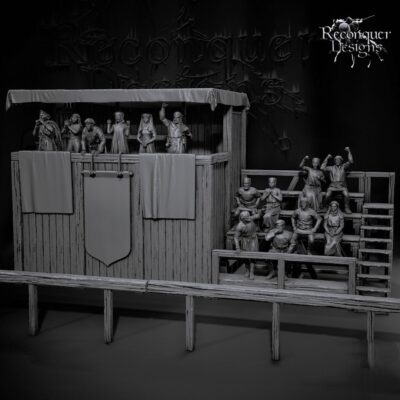 Medeival Tournament Scene and Figures Set