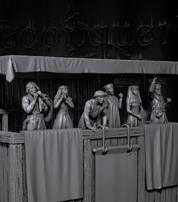 Set of Medieval Tournament nobility (no scenery)