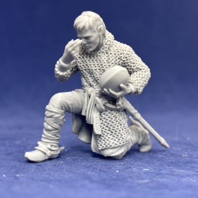 Medieval Praying Knight Kneeling 1
