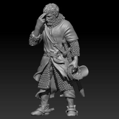 Medieval Praying Knight Standing 2