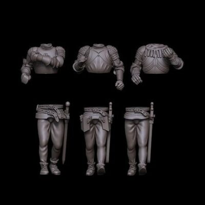 3x Marching-Unit: Late Medieval Swiss-German Mercenary-Front-Rankers many heads